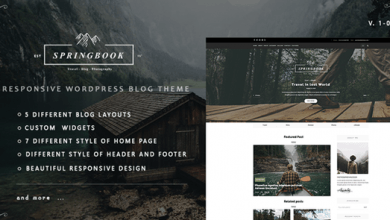 Photo of [Download-S2] Springbook v1.0 - Responsive WordPress Blog Travel Photography Theme