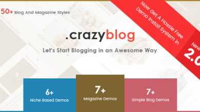 Photo of [Download-S2] CrazyBlog v2.1 - Start A Blog or Magazine for Adsense