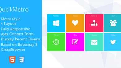 Photo of [Download-S2] QuickMetro - Responsive Metro Style Template