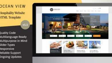 Photo of [Download-S2] Ocean View - Hotel Website HTML Template