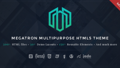 Photo of [Download-S2] Megatron v1.1.7 - Multipurpose HTML5 Template