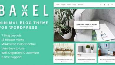 Photo of [Download-S2] Baxel v1.3 - Minimal Blog Theme for WordPress