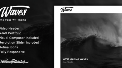 Photo of [Download-S2] Waves v1.0.0 - Fullscreen Video One-Page WordPress Theme