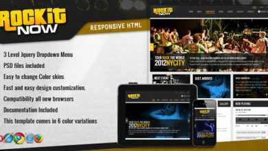 Photo of [Download-S2] Rockit Now - Themeforest Music Band Template