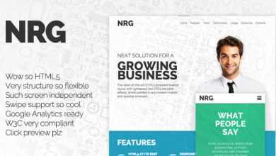 Photo of [Download-S2] NRG - Themeforest Responsive Landing Page