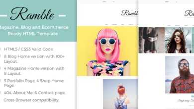 Photo of [Download-S2] Ramble - Multi-Concept Blog, Magazine And Shop HTML Template