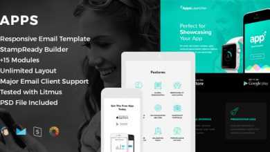 Photo of [Download-S2] Apps - Responsive Email Template + Online Editor