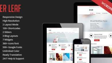 Photo of [Download-S2] ER Leaf - Themeforest Responsive Business WordPress Theme