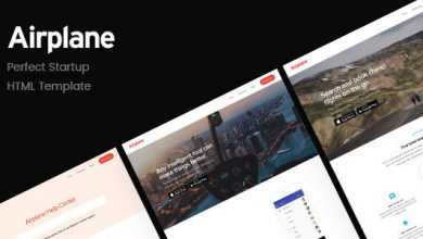 Photo of [Download-S2] Airplane v1.1 - Startup HTML Template