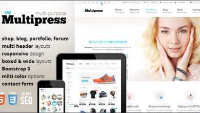 Photo of [Download-S2] Multipress - Responsive HTML5 Template