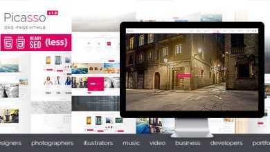 Photo of [Download-S2] Picasso - Themeforest One Page HTML5 Template