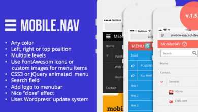 Photo of [Download-S1] MOBILE.NAV v1.5.3 - Responsive menu wordpress plugin