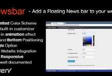 Photo of [Download-S1] JNewsbar - jQuery Floating News Ticker Bar