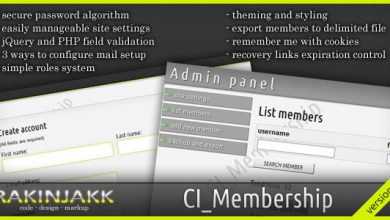 Photo of [Download-S1] CodeIgniter Membership Script