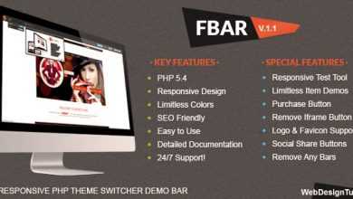 Photo of [Download-S1] FBar - Responsive PHP Theme Switcher Demo Bar