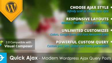 Photo of [Download-S1] Quick Ajax v2.3.1 - Modern Wordpress Ajax Query Posts