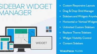 Photo of [Download-S1] Sidebar & Widget Manager for WordPress v3.1.6