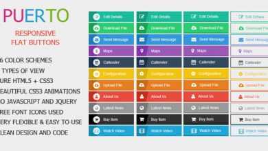 Photo of [Download-S1] Puerto - Responsive Flat Buttons