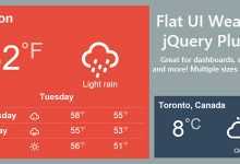 Photo of [Download-S1] Flat Weather jQuery Plugin