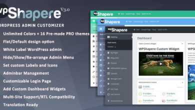 Photo of [Download-S1] Wordpress Admin Theme - WPShapere v3.0