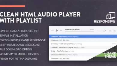 Photo of [Download-S1] Clean HTML Audio Player with Playlist