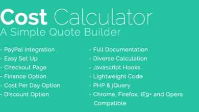 Photo of [Download-S1] Cost Calculator With PayPal Integration