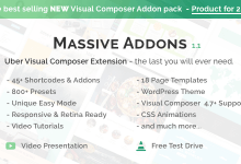 Photo of [Download-S1] Massive Addons v1.1 - Uber Visual Composer Extension