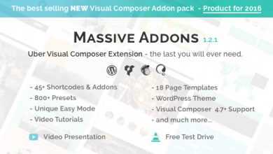 Photo of [Download-S1] Visual Composer Extensions - Massive Addons v1.2.1