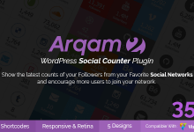 Photo of [Download-S1] Arqam v2.0.4 - Retina Responsive WordPress Social Counter Plugin