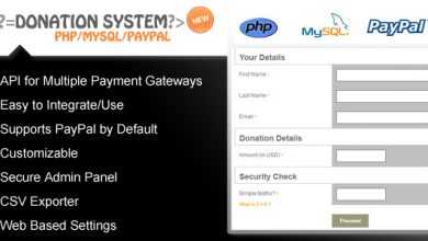 Photo of [Download-S1] Donation Form / PHP / PayPal / Advanced Reporting