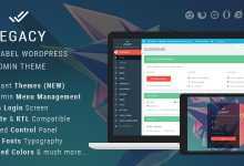 Photo of [Download-S1] Legacy - White label WordPress Admin Theme