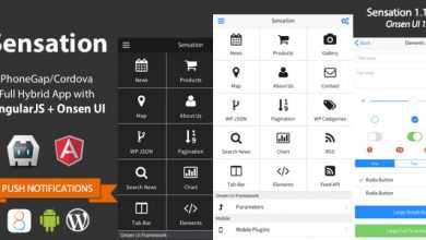 Photo of [Download-S1] Sensation v1.15.0 - PhoneGap / Cordova Full Hybrid App