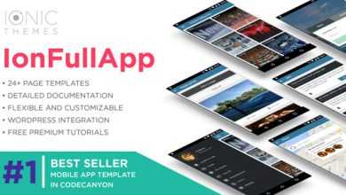Photo of [Download-S1] IonFullApp | Full Ionic Template + Cordova Plugins