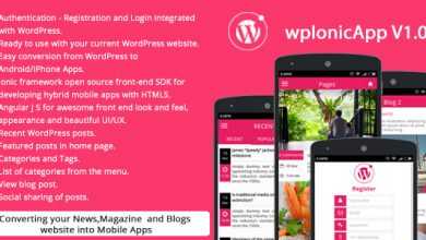 Photo of [Download-S1] Ionic Wordpress RESTAPI (wpIonicApp V1.0) - News / Magazine / Blogs