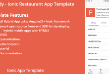 Photo of [Download-S1] Thefoody - Ionic Restaurant App Template