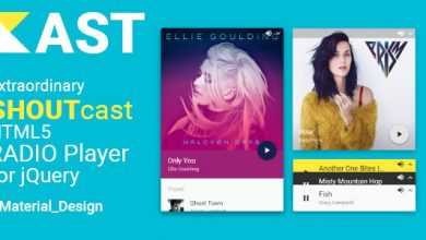 Photo of [Download-S1] Kast - Extraordinary SHOUTcast HTML5 Radio Player for jQuery - Material Design