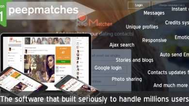 Photo of [Download-S1] Peepmatches v1.1.0 - Advanced php dating and social script