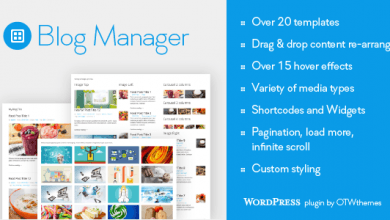 Photo of [Download-S1] Blog Manager for WordPress v1.18