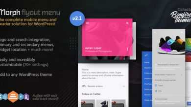 Photo of [Download-S1] Morph v2.1 - Flyout Mobile Menu for WordPress