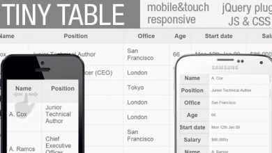 Photo of [Download-S1] TinyTables - jQuery Plugin for mobile HTML table