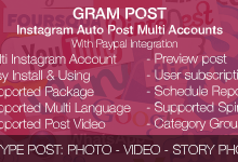 Photo of [Download-S1] Gram Post - Instagram Auto Post Multi Accounts with Paypal integration