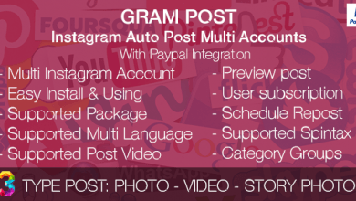Photo of [Download-S1] Gram Post - Instagram Auto Post Multi Accounts with Paypal integration
