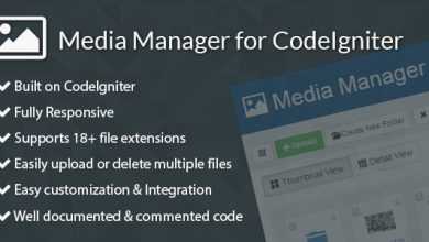 Photo of [Download-S1] Media Manager for CodeIgniter
