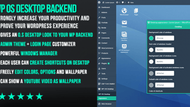 Photo of [Download-S1] WP OS Desktop Backend v1.145 - More than a Wordpress Admin Theme