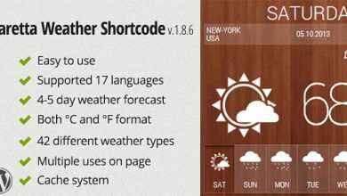 Photo of [Download-S1] Caretta Weather Shortcode v1.8.6