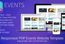 Photo of [Download-S1] Events | PHP Event Sharing Web Template (Parse PHP)