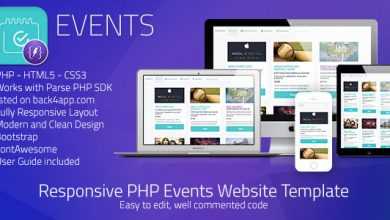 Photo of [Download-S1] Events | PHP Event Sharing Web Template (Parse PHP)