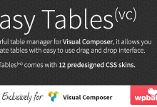 Photo of [Download-S1] Easy Tables v1.0.11 - Table Manager for Visual Composer