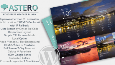 Photo of [Download-S1] Astero WordPress Weather Plugin v1.4.2