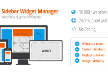 Photo of [Download-S1] Sidebar & Widget Manager v3.23